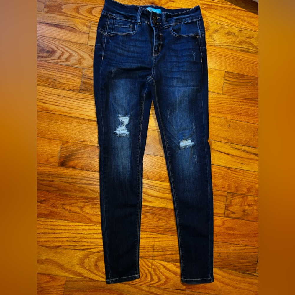 Wax Distressed Skinny Jeans sz 5/27